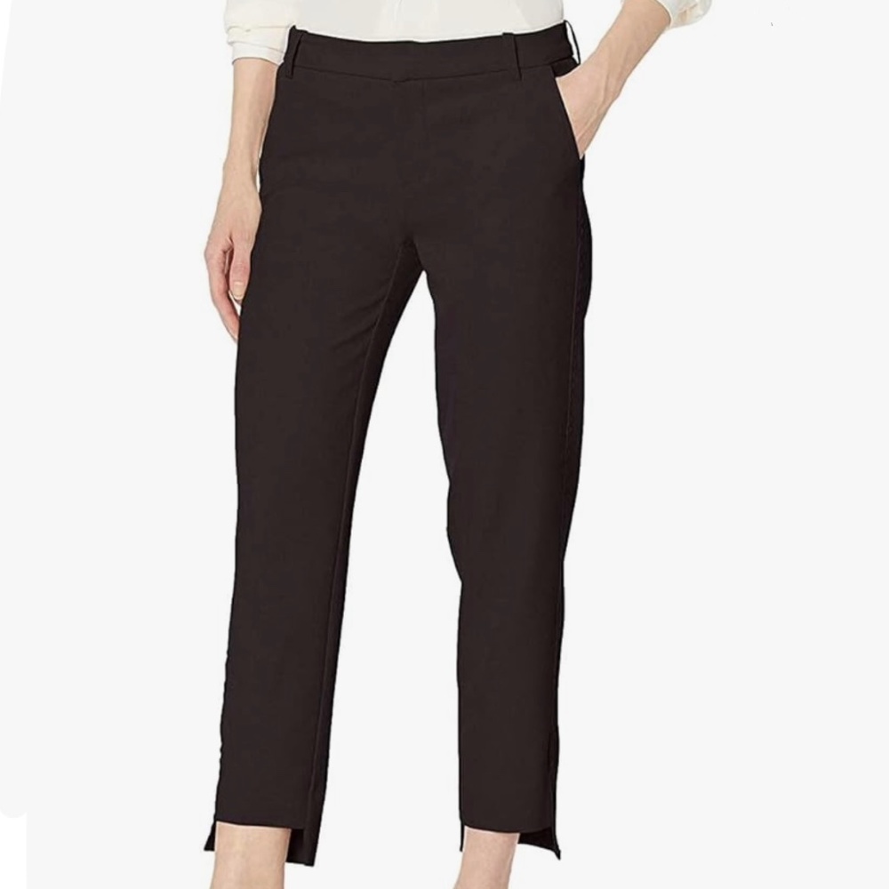 Nanette Lepore Black Step Hem Ankle Pants